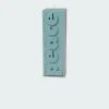 PEACE SLOGAN BLOCK PILLAR CANDLE - Bougie | Bleu