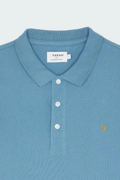 Polo à manches courtes en coton bio | Bleu