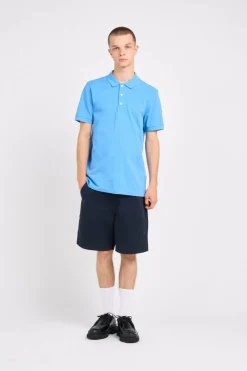 Polo à manches courtes en coton bio | Bleu