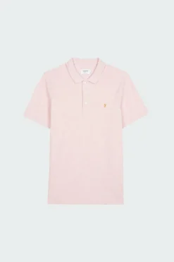 Polo à manches courtes en coton bio | Rose