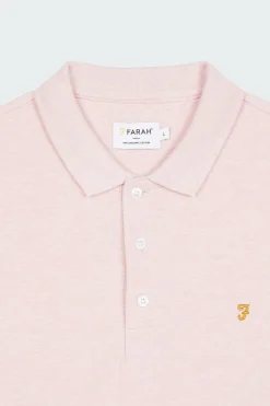 Polo à manches courtes en coton bio | Rose