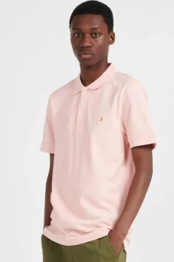 Polo à manches courtes en coton bio | Rose