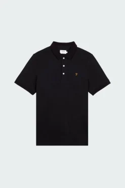 Polo à manches courtes en coton bio | Noir