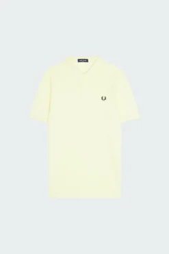 Polo slim-fit en coton piqué | Jaune