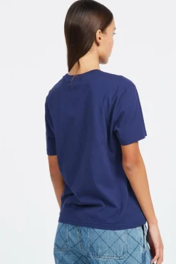 POPINCOURT BISTROT/ GOTS - T-shirt | Bleu