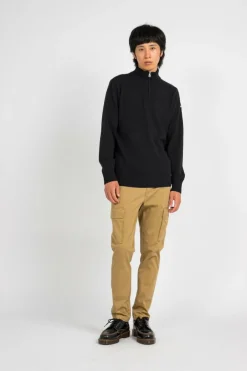 PULL 1/2 ZIP FIL RECYCLE - Sweatshirt | Noir
