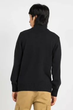 PULL 1/2 ZIP FIL RECYCLE - Sweatshirt | Noir