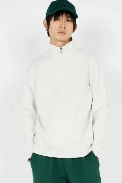 Pull demi-zippé à maille double - Sweatshirt | Gris