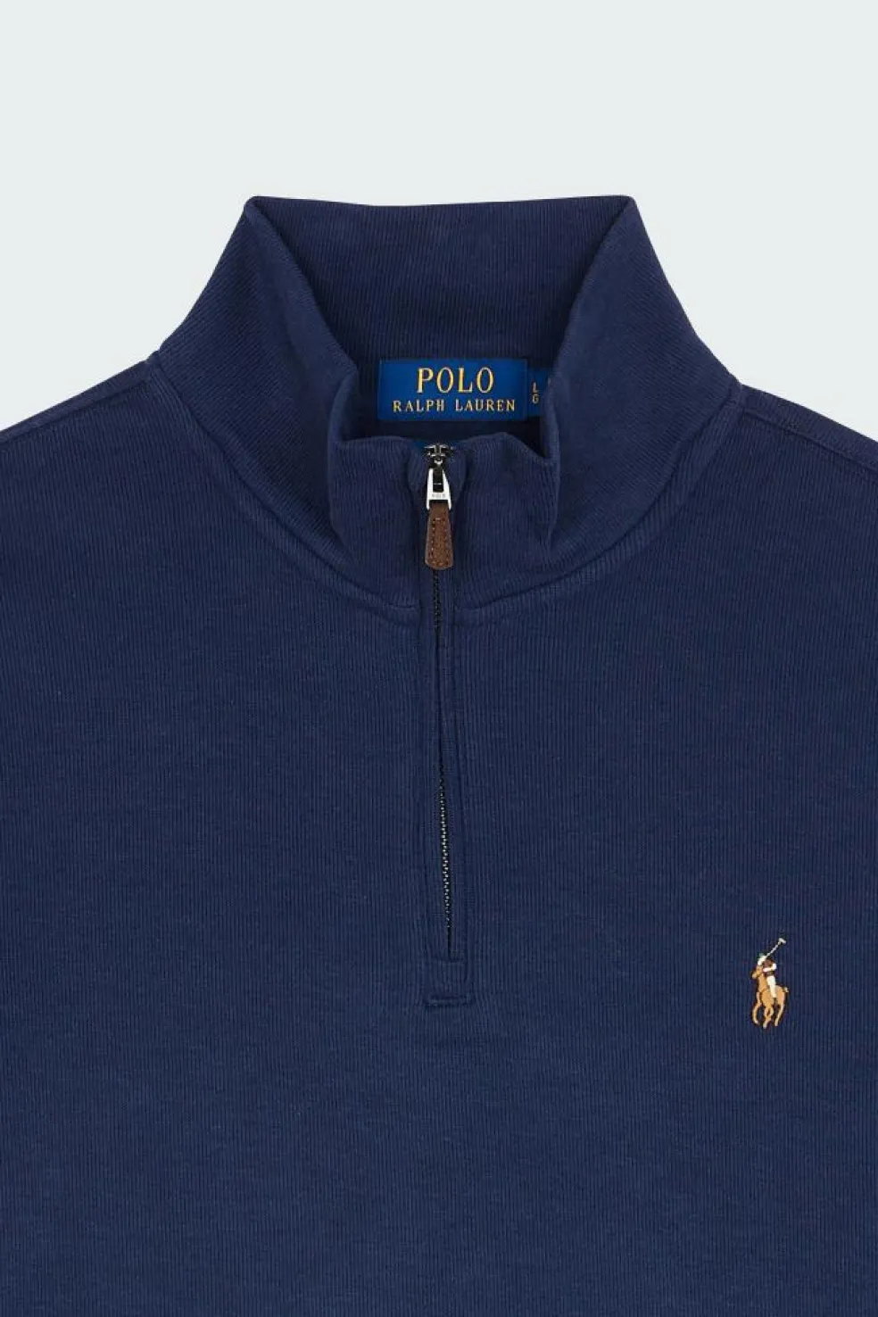 Pull demi-zippé côtelé Estate - Sweatshirt | Bleu