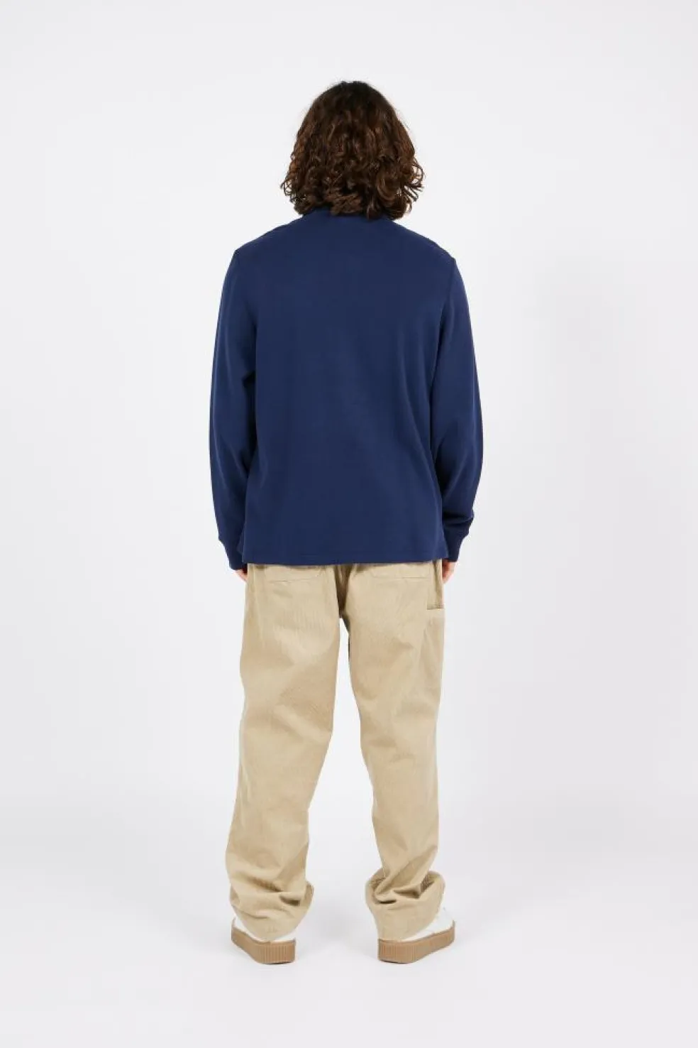 Pull demi-zippé côtelé Estate - Sweatshirt | Bleu