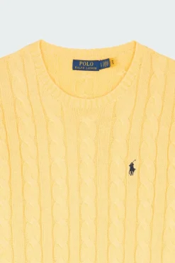 Pull en coton torsadé - Pull | Jaune