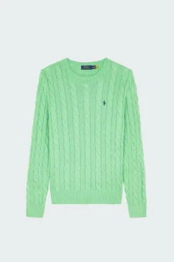 Pull en coton torsadé - Pull | Vert
