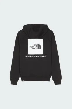 RAGLAN RED BOX - Hoodie | Noir