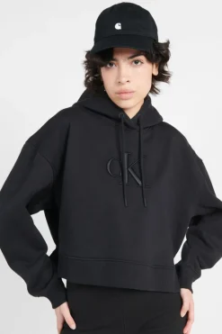 RAISED EMBROIDERY CK - Hoodie | Noir