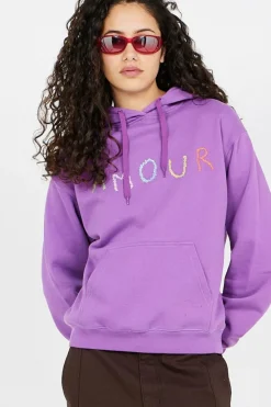 REAUMUR AMOUR SCRAWL/GOTS - Hoodie | Violet