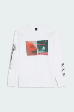 RED MEANS GO LS - T-shirt | Blanc