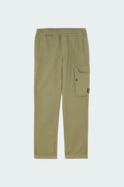 REGULAR FIT COTTON/LINEN PANTS - Pantalon | Kaki