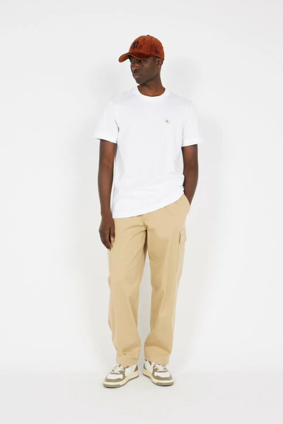 REGULAR STRAIGHT CAR - Pantalon cargo | Beige