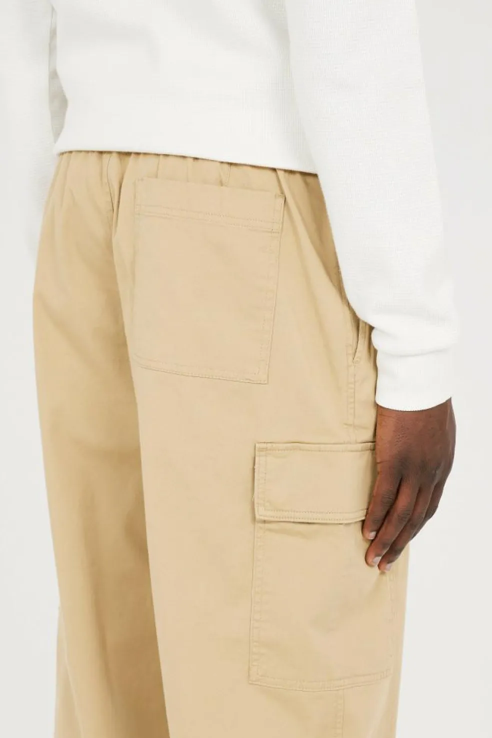 REGULAR STRAIGHT CAR - Pantalon cargo | Beige