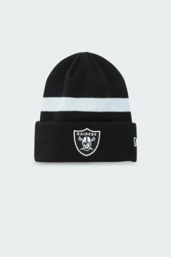 RETRO CUFF KNIT, - Bonnet | Noir