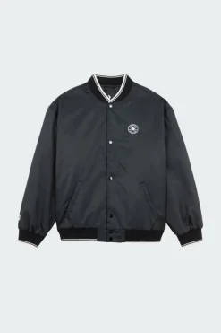 RETRO VARSITY JACKET - Bomber | Noir