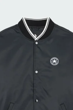 RETRO VARSITY JACKET - Bomber | Noir