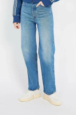 RIBCAGE STRAIGHT ANKLE - Jean | Bleu