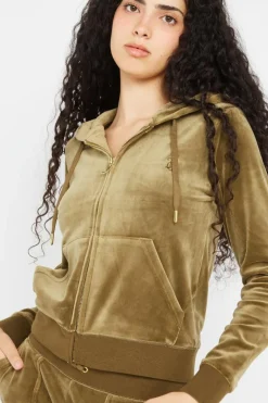 ROBERTSON HOODIE GOLD HARDWARE - Hoodie zippé | Kaki