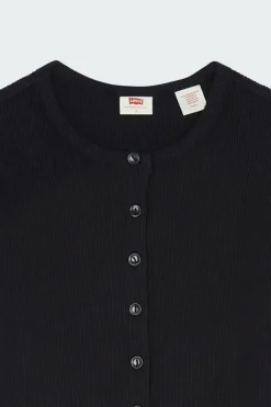 RORY LS BUTTON UP - Gilet | Noir