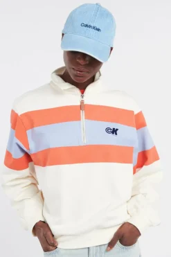 RUGBY JERSEY 1/4 ZIP - Sweatshirt | Blanc