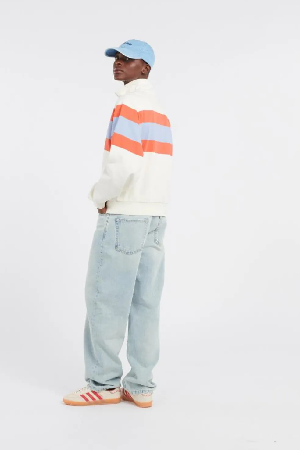 RUGBY JERSEY 1/4 ZIP - Sweatshirt | Blanc