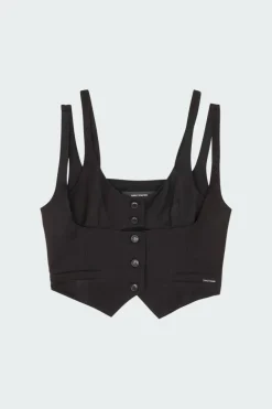 rutna gilet - Top | Noir