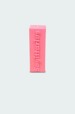 SAGITTARIUS ZODIAC BLOCK PILLAR CANDLE - Bougie | Rose