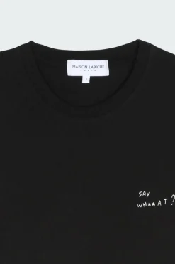 SAINT MICH SAY WHAAAT? - T-shirt en Coton biologique | Noir