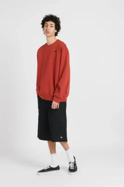 SALTON LOOSE FT CREW - Sweatshirt | Rouge