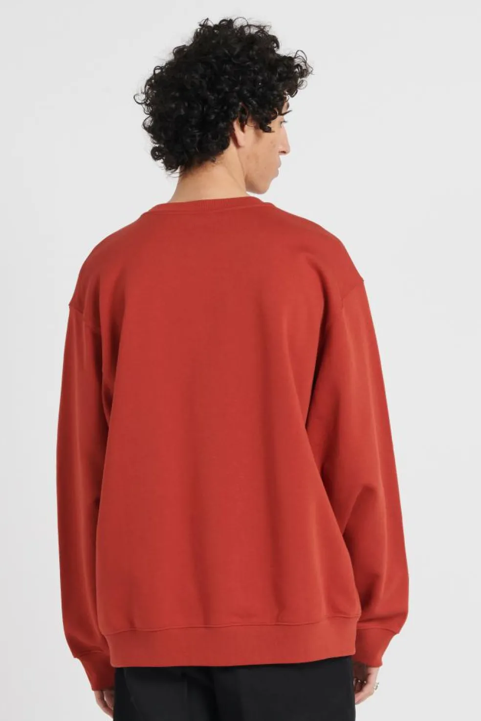 SALTON LOOSE FT CREW - Sweatshirt | Rouge