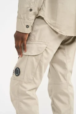 SATEEN STRETCH CARGO LENS - Cargo | Kaki