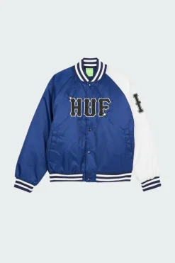 SATIN BASEBALL - VESTE | Bleu