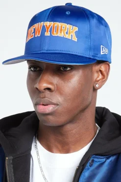 SATIN SCRIPT NEY - Casquette | Bleu