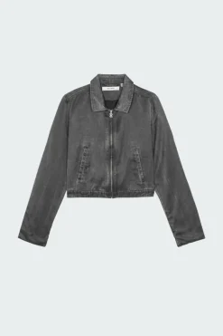 SATIN WASHED JKT - Veste | Noir