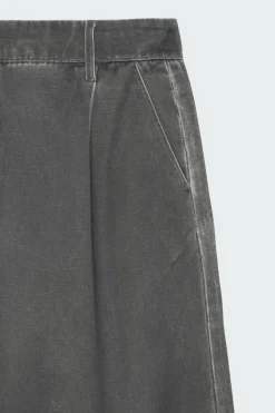 SATIN WASHED SHO - Short | Noir