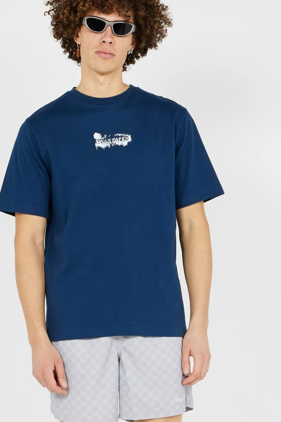 scratch logo ss t-shirt - T-shirt | Bleu