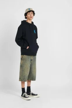 Screaming Hand Chest Hood - Hoodie | Noir