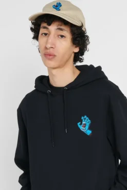Screaming Hand Chest Hood - Hoodie | Noir