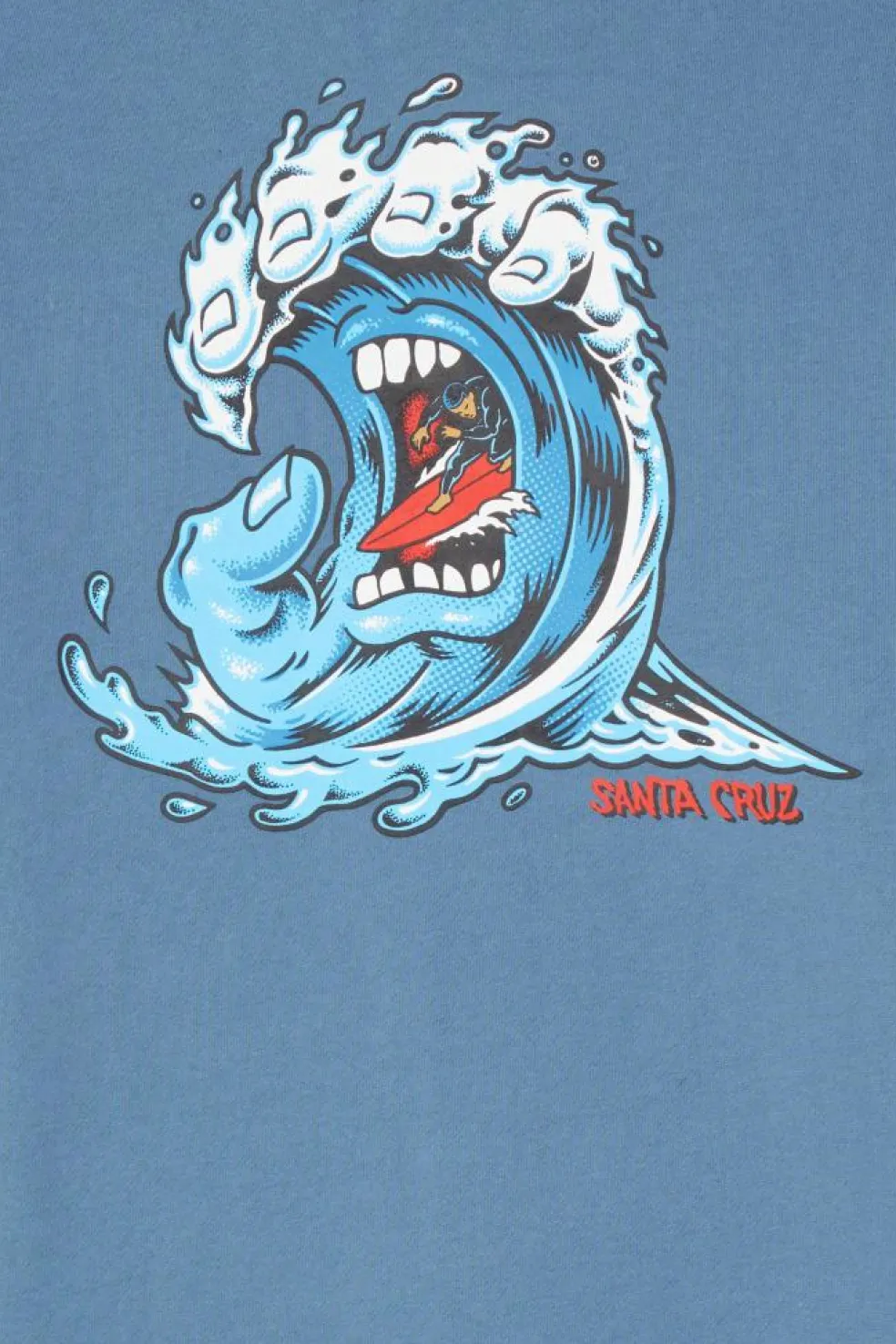 Screaming Wave Hood - Hoodie | Bleu