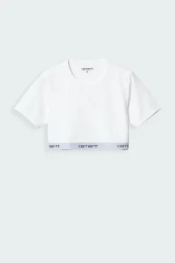 Script Crop Top - T-shirt | Blanc