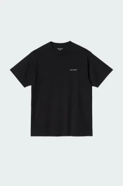 Script Embroidery - T-shirt | Noir