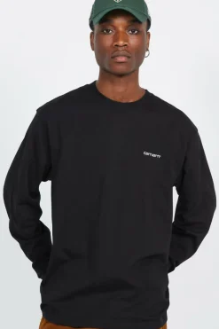 Script Embroidery - T-shirt | Noir