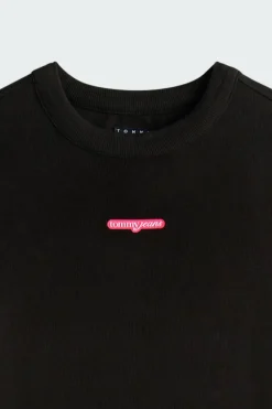 SCRIPT MINI RIB - Robe | Noir