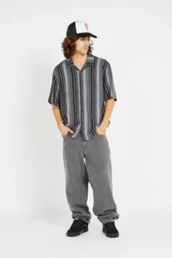 SCRIPT STRIPE - Chemise | Noir